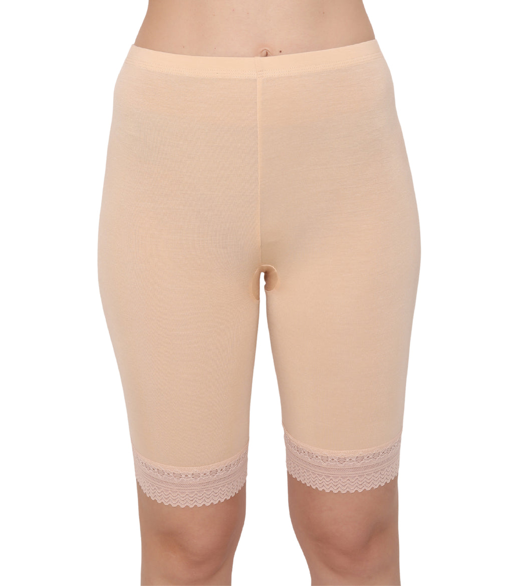 Bamboo Spandex Mid Rise Under Skirt Under Dress Shorts