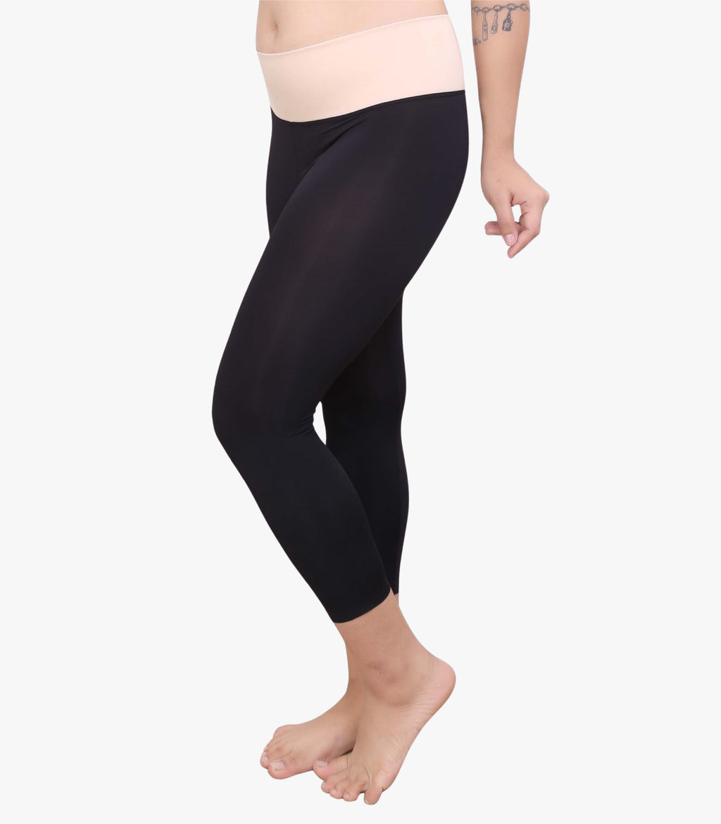 Nylon Spandex High Waist Ankle Length Legging