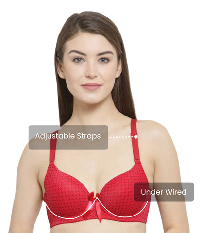Women's Lace Padded Underwire Push Up Bra
