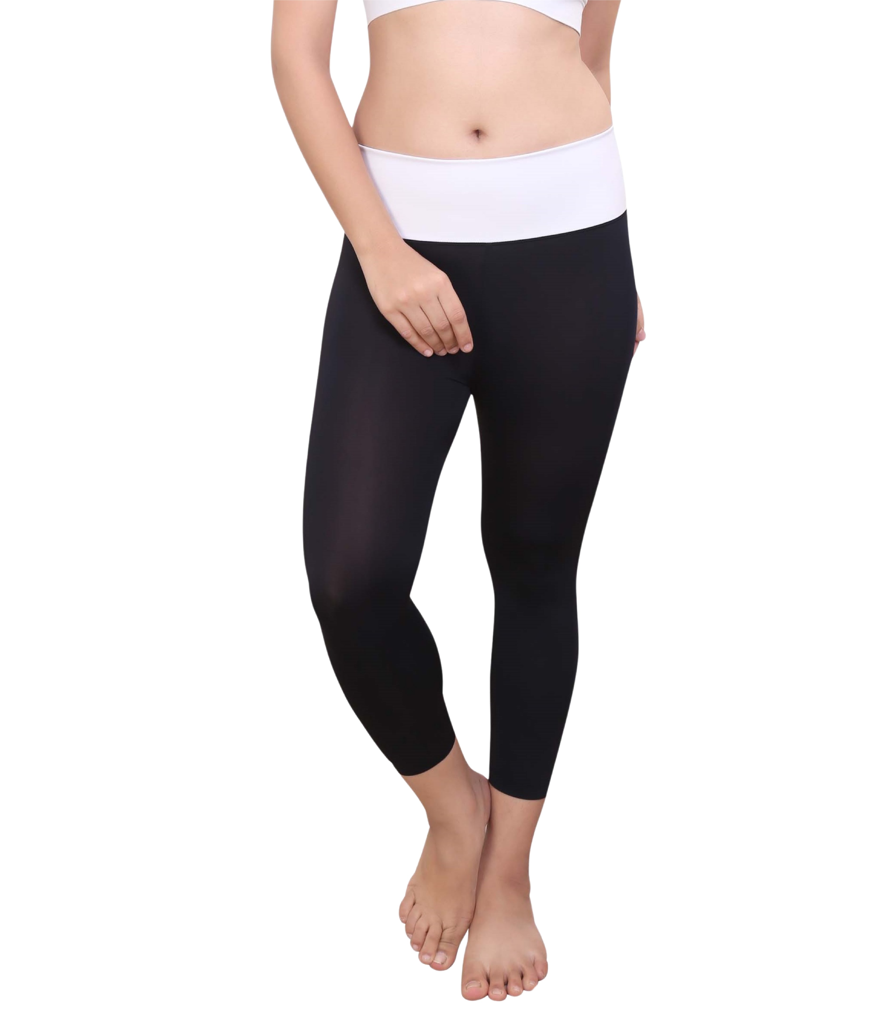 Nylon Spandex High Waist Ankle Length Legging