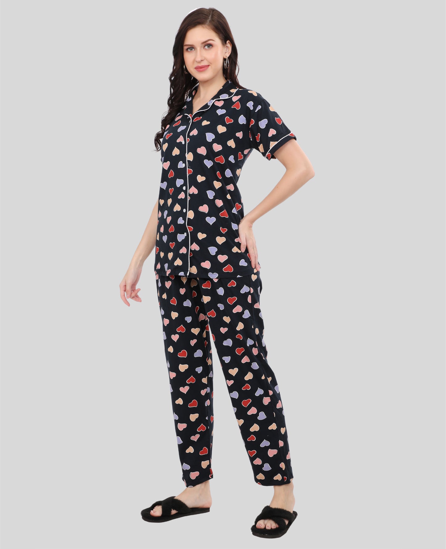 Printed Full Length Night Gown