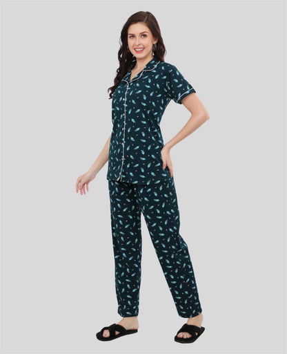 Printed Full Length Night Gown