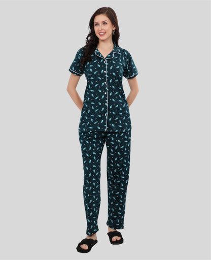 Printed Full Length Night Gown
