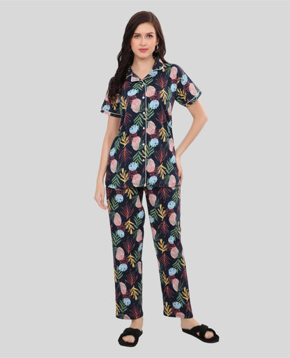 Printed Full Length Night Gown