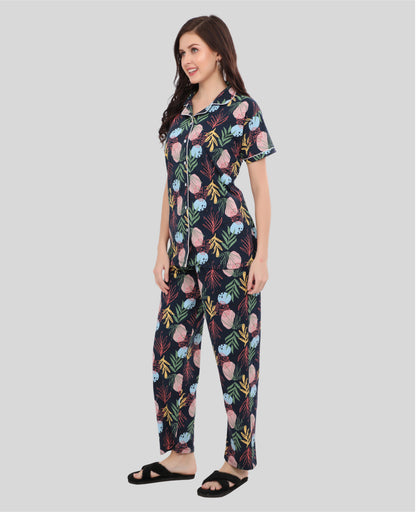 Printed Full Length Night Gown