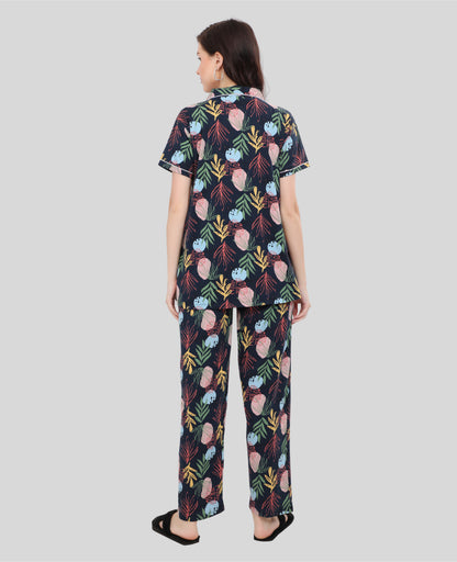 Printed Full Length Night Gown