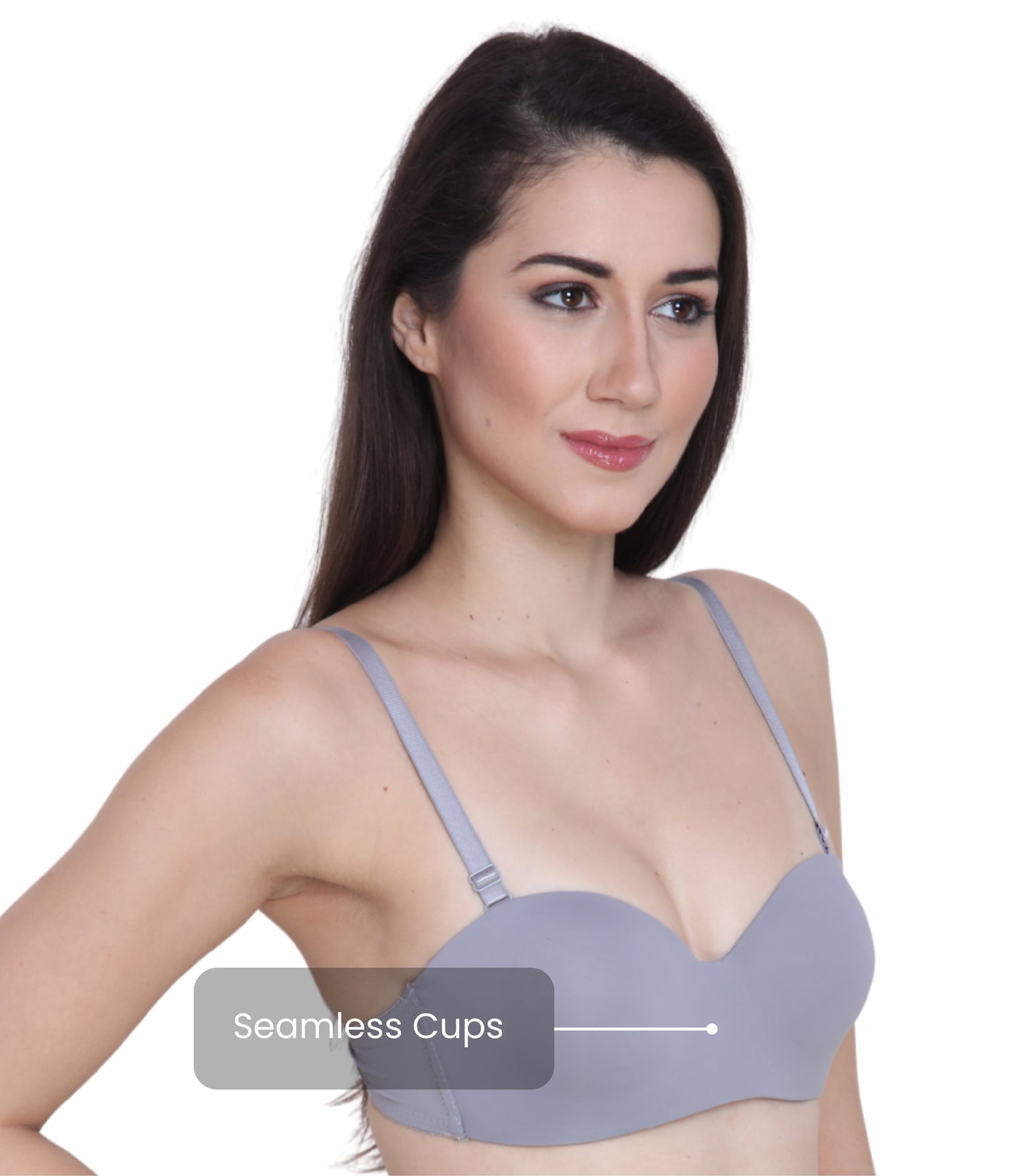 Nylon Spandex, Padded, Underwired, Push Up Bra for Women