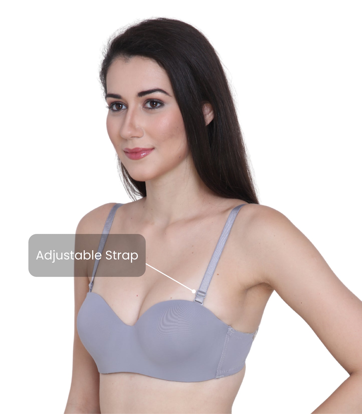 Nylon Spandex, Padded, Underwired, Push Up Bra for Women