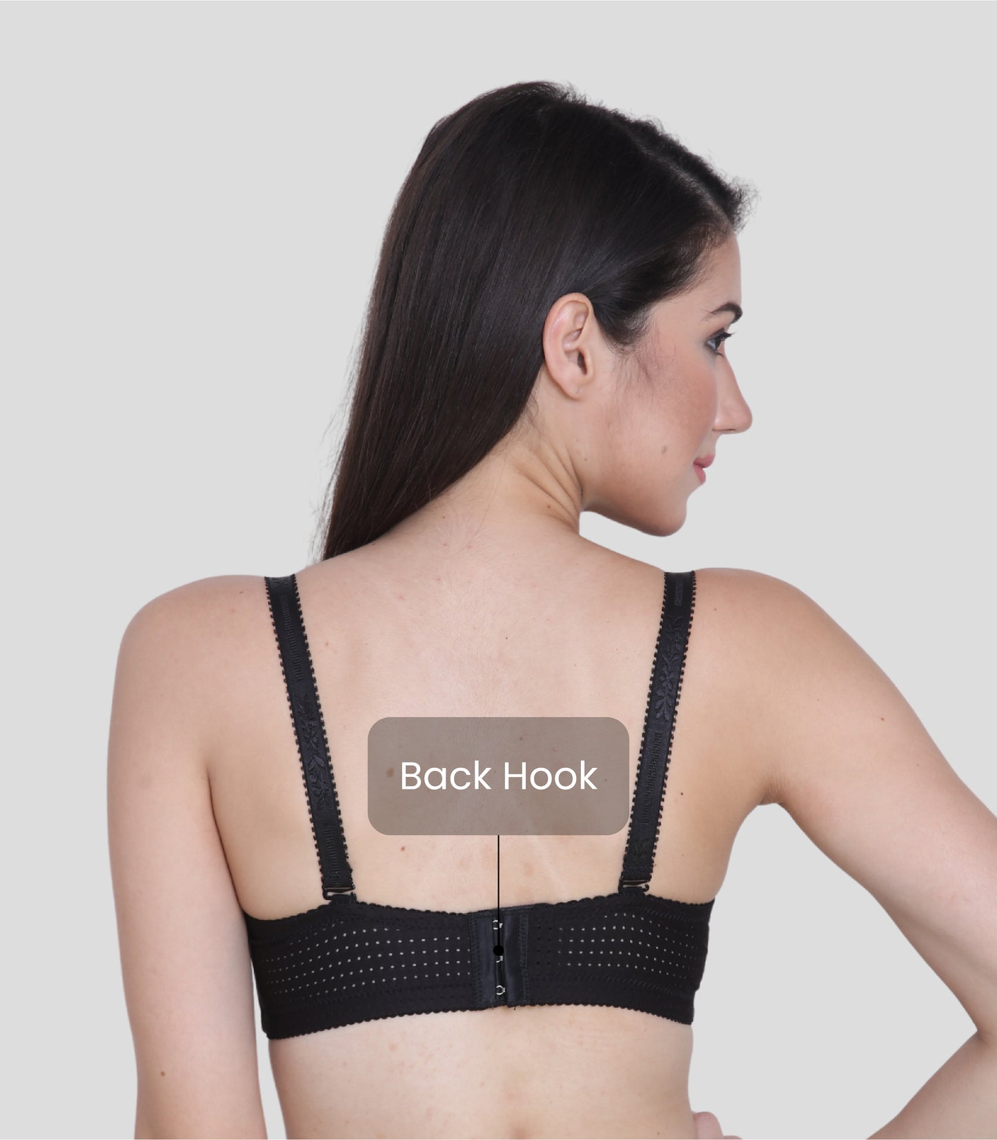 Cotton Nylon Elastane Padded Underwire Adjustable Straps Push Up Bra