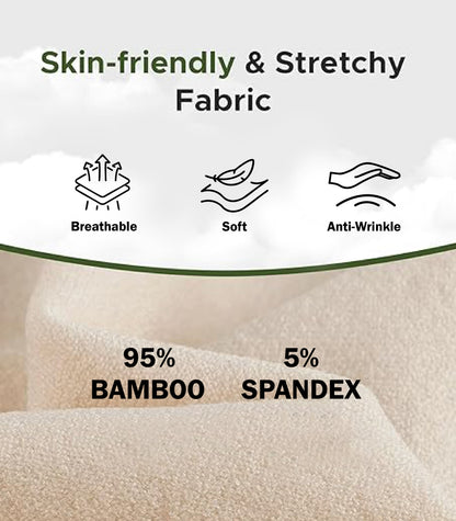 Bamboo Spandex Mid Rise Under Skirt Under Dress Shorts, Pack of 2