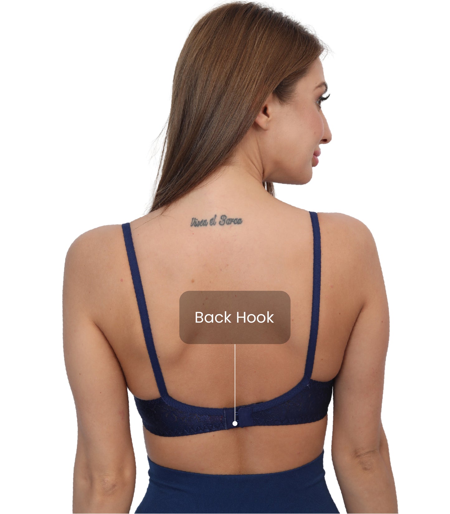 Poly Cotton PC Interlock Fabric Full Coverage Non-Padded Non-Wired Adjustable Straps Everyday Bra