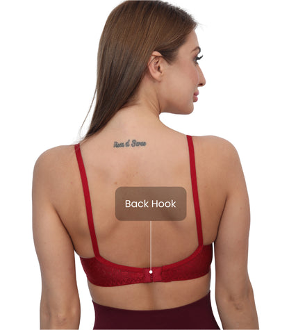 Poly Cotton PC Interlock Fabric Full Coverage Non-Padded Non-Wired Adjustable Straps Everyday Bra