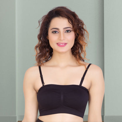 Strapless Multi-Way with Back Hook Closure and Removable Straps