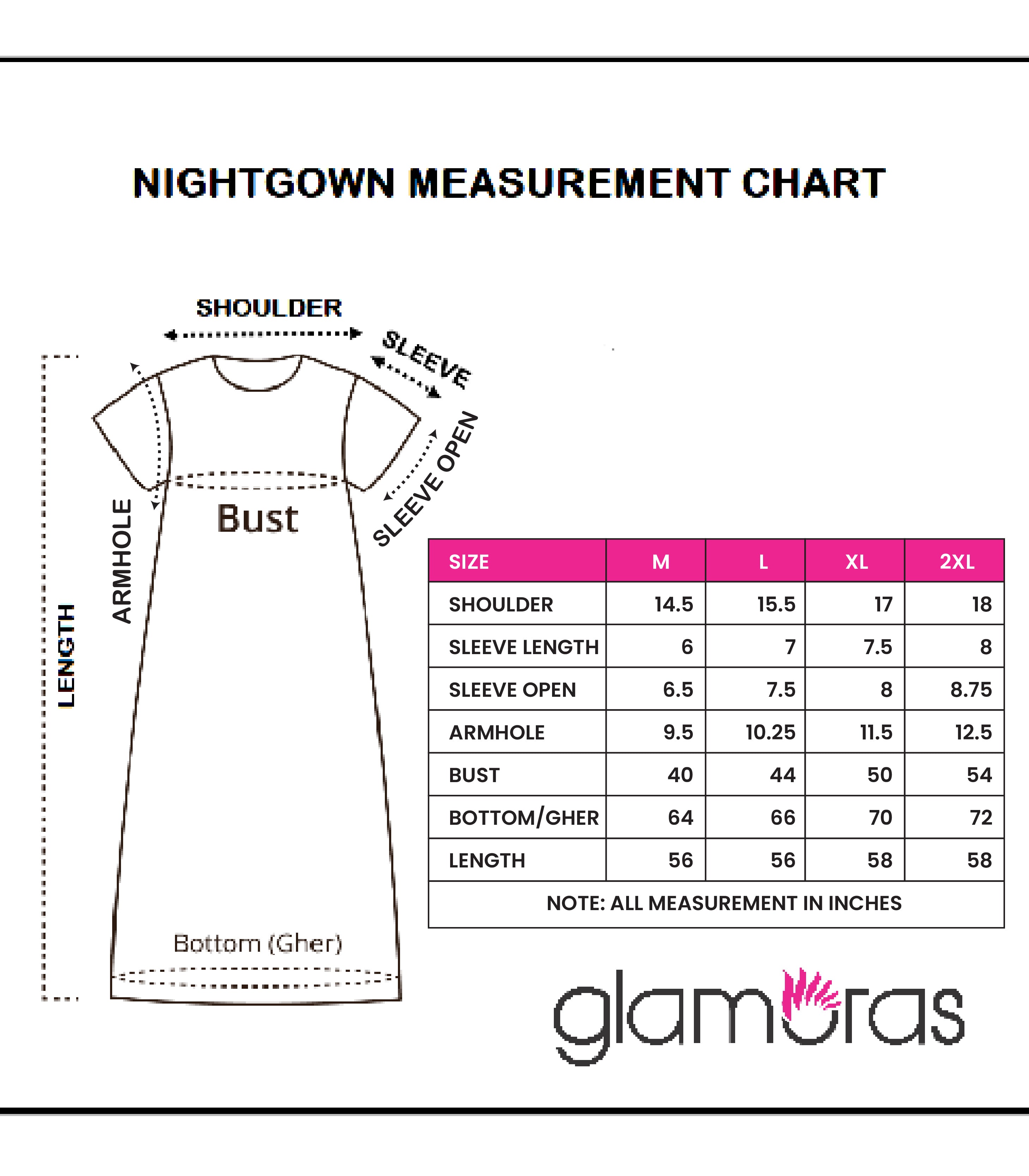 Printed Full-Length Night Gown